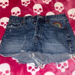 Old Navy Dark Blue High-Rise Shorts
